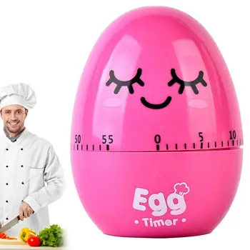 Кухонный таймер с мини-яйцом, Симпатичный таймер для выпечки в духовке, Вращающийся будильник, Настольные таймеры для упражнений, Кухонные принадлежности